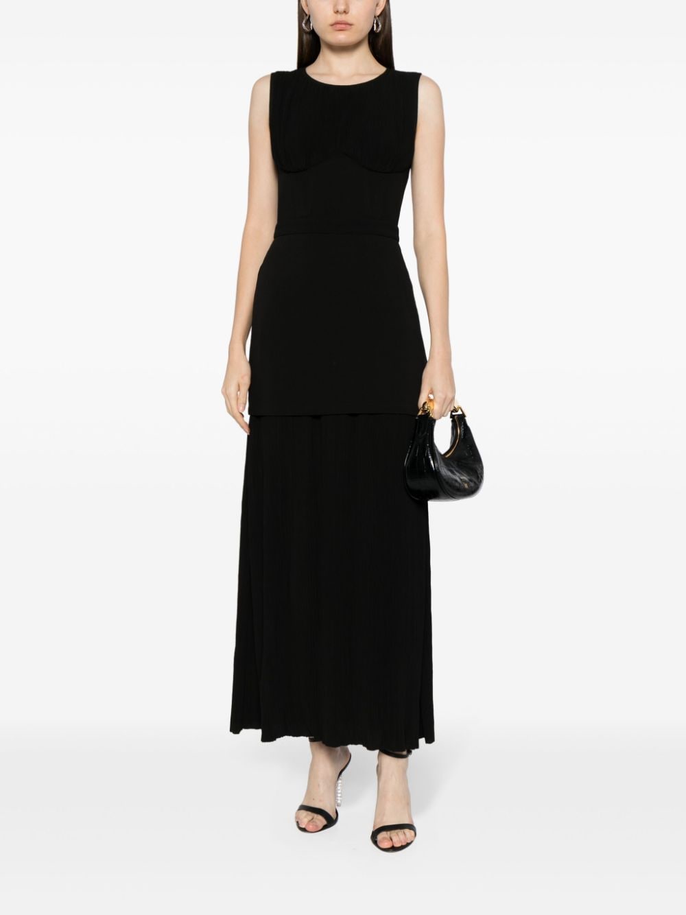 MANNING CARTELL Maxi-jurk met print - Zwart