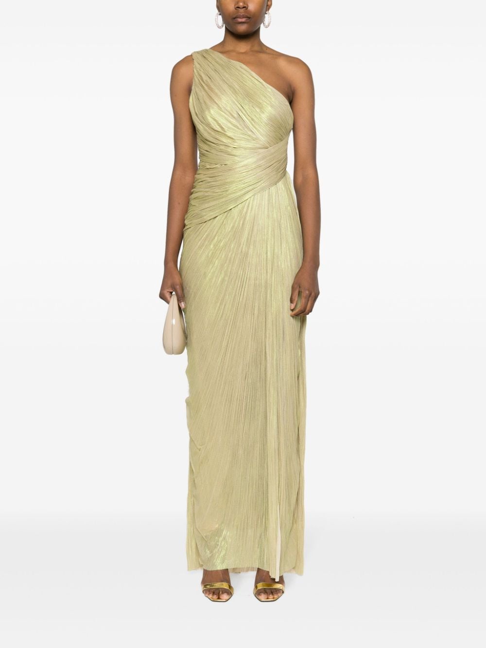 Maria Lucia Hohan Esther one-shoulder gown - Groen