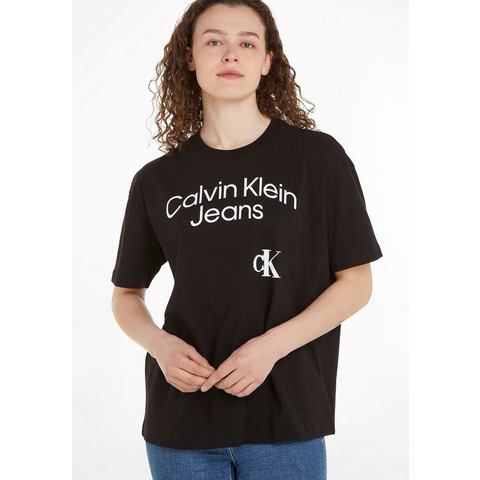 Calvin Klein T-shirt met groot logo-opschrift