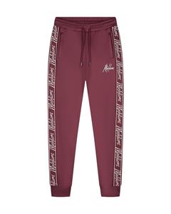 Malelions Women Tape Trackpants - Burgundy