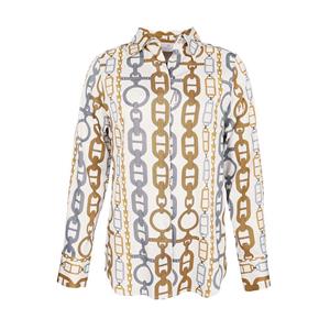 Mucho Gusto Blouse saint-denis zilver en gouden kettingen