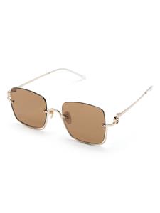 Gucci Eyewear Double G square-frame sunglasses - Goud