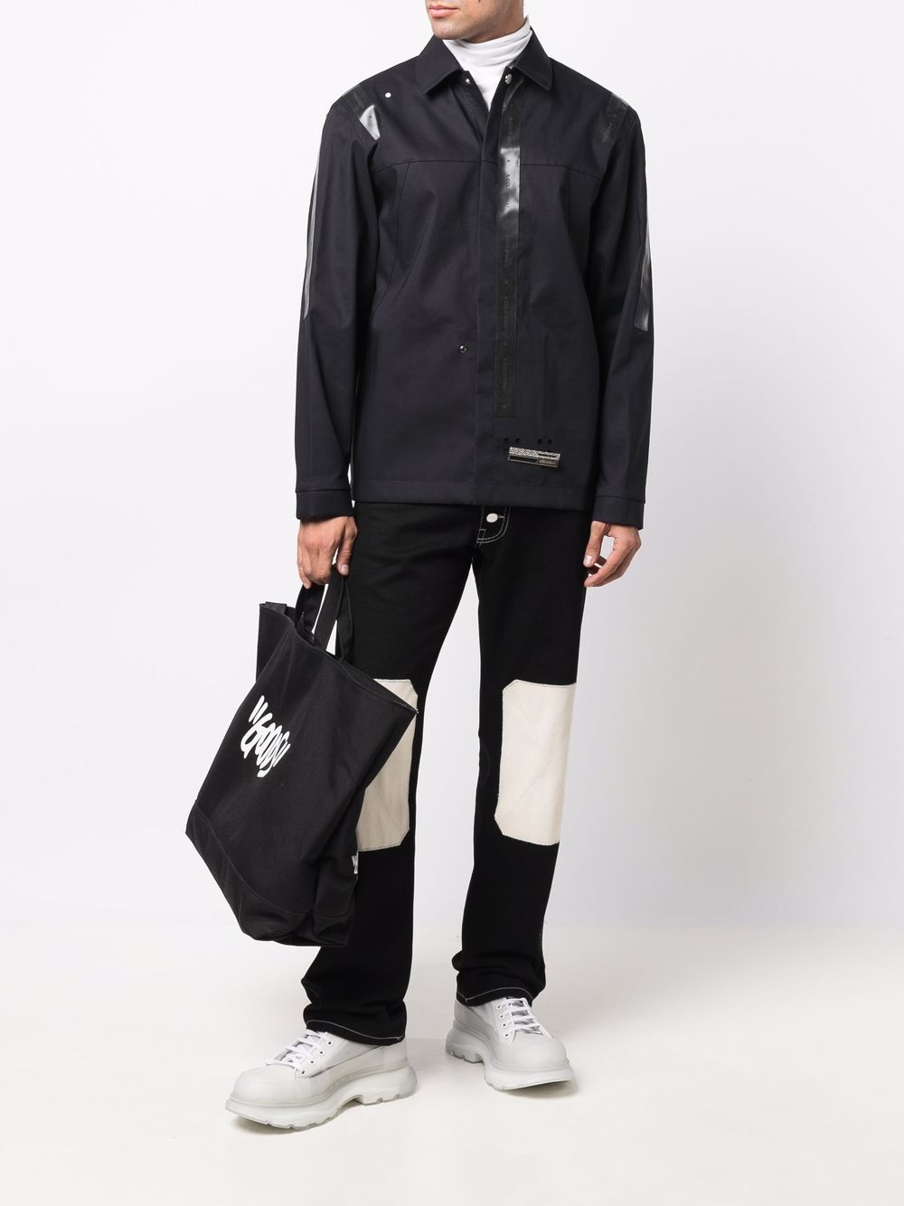 A-COLD-WALL* x Mackintosh overhemd met rubberen afwerking - Zwart
