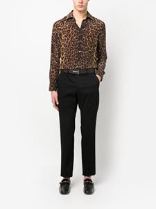 TOM FORD Overhemd met luipaardprint - Bruin