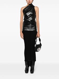 Rick Owens Athena asymmetrische top - Zwart