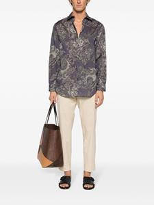 ETRO paisley-print cotton shirt - Blauw