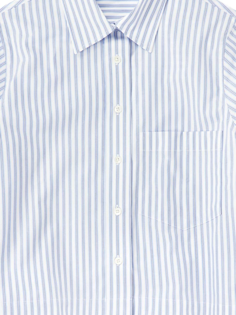 Closed Gestreepte blouse van biologisch katoen - Blauw
