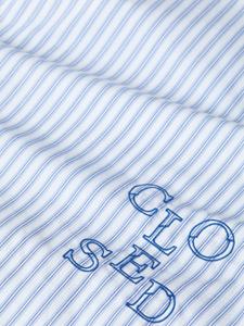 Closed stripe-print logo-print shirt - Blauw