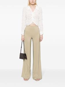 Low Classic gathered cropped shirt - Wit