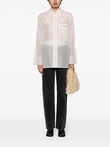 Low Classic Semi-doorzichtige blouse - Beige