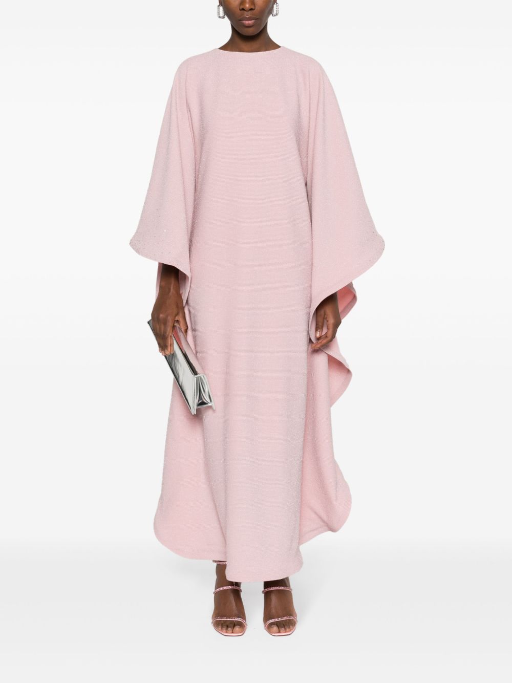 Rayane Bacha Maxi-jurk met bloem-applicatie - Roze