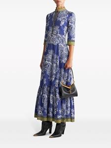 ETRO Maxi-jurk met bloemenprint - Blauw