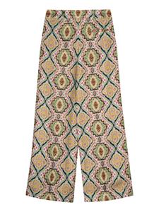 ETRO floral wide-leg trousers - Geel