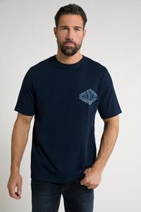 JP1880 T-Shirt T-Shirt Mountaineer Indigo-Färbung Halbarm