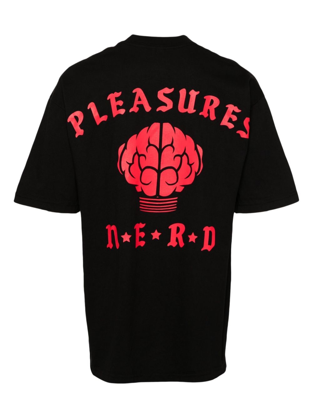 Pleasures T-shirt met print - Zwart