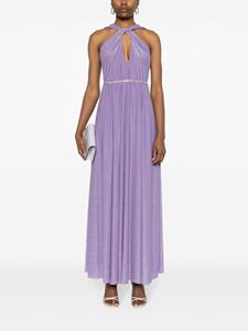 LIU JO lurex maxi dress - Paars