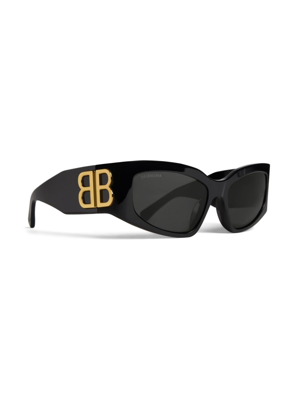 Balenciaga Eyewear Bossy Cat zonnebril met logoplakkaat - Zwart