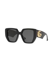 Gucci Eyewear Zonnebril met vierkant montuur - Grijs