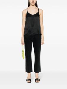 TWINSET sleeveless satin top - Zwart