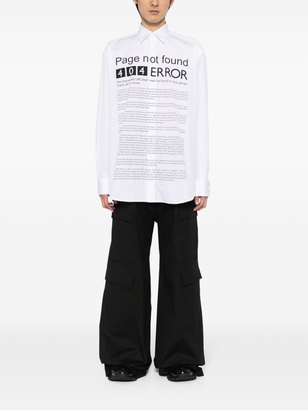 VETEMENTS Overhemd met print - Wit