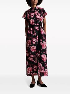 Adam Lippes Maxi-jurk met bloemenprint - Zwart