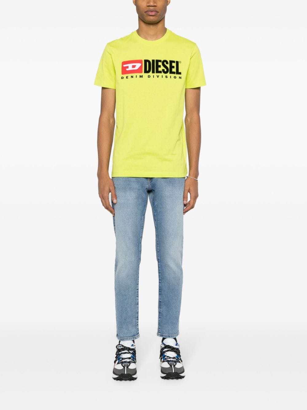 Diesel T-Diegor-Div cotton T-shirt - Groen