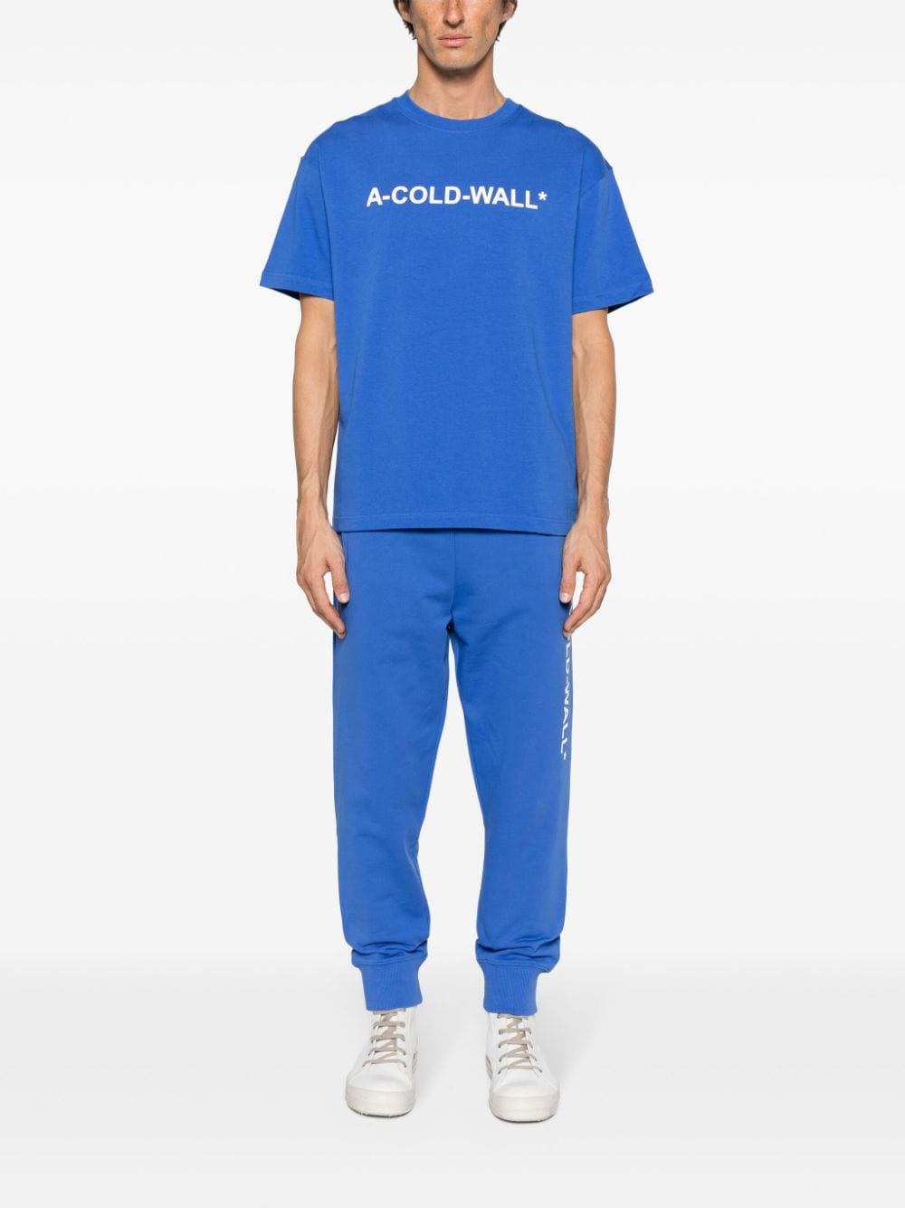 A-COLD-WALL* Essential logo-print T-shirt - Blauw