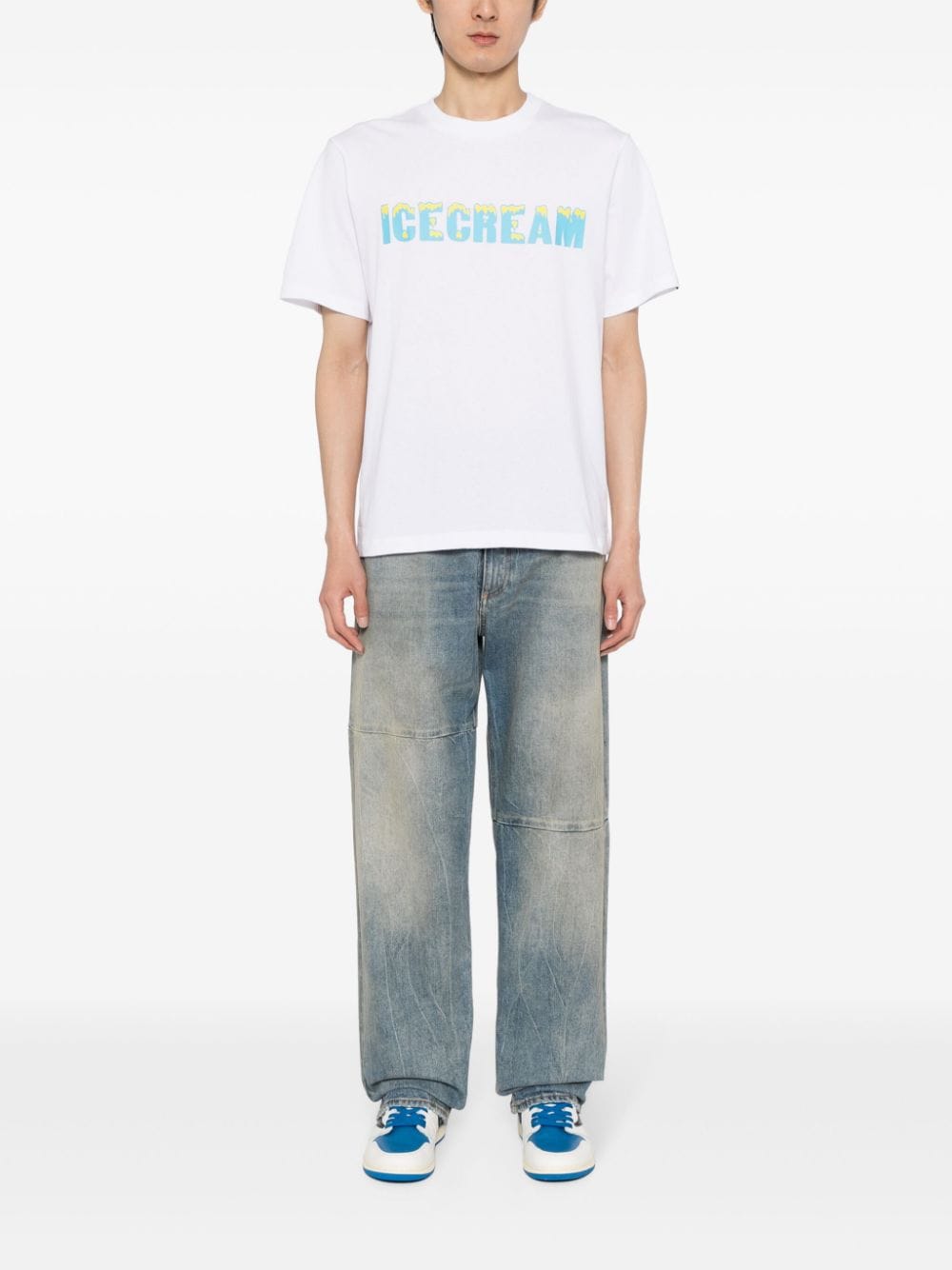 ICECREAM Drippy logo-print T-shirt - Wit