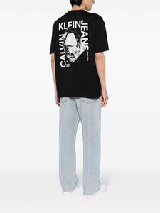 Calvin Klein Katoenen T-shirt met print - Zwart