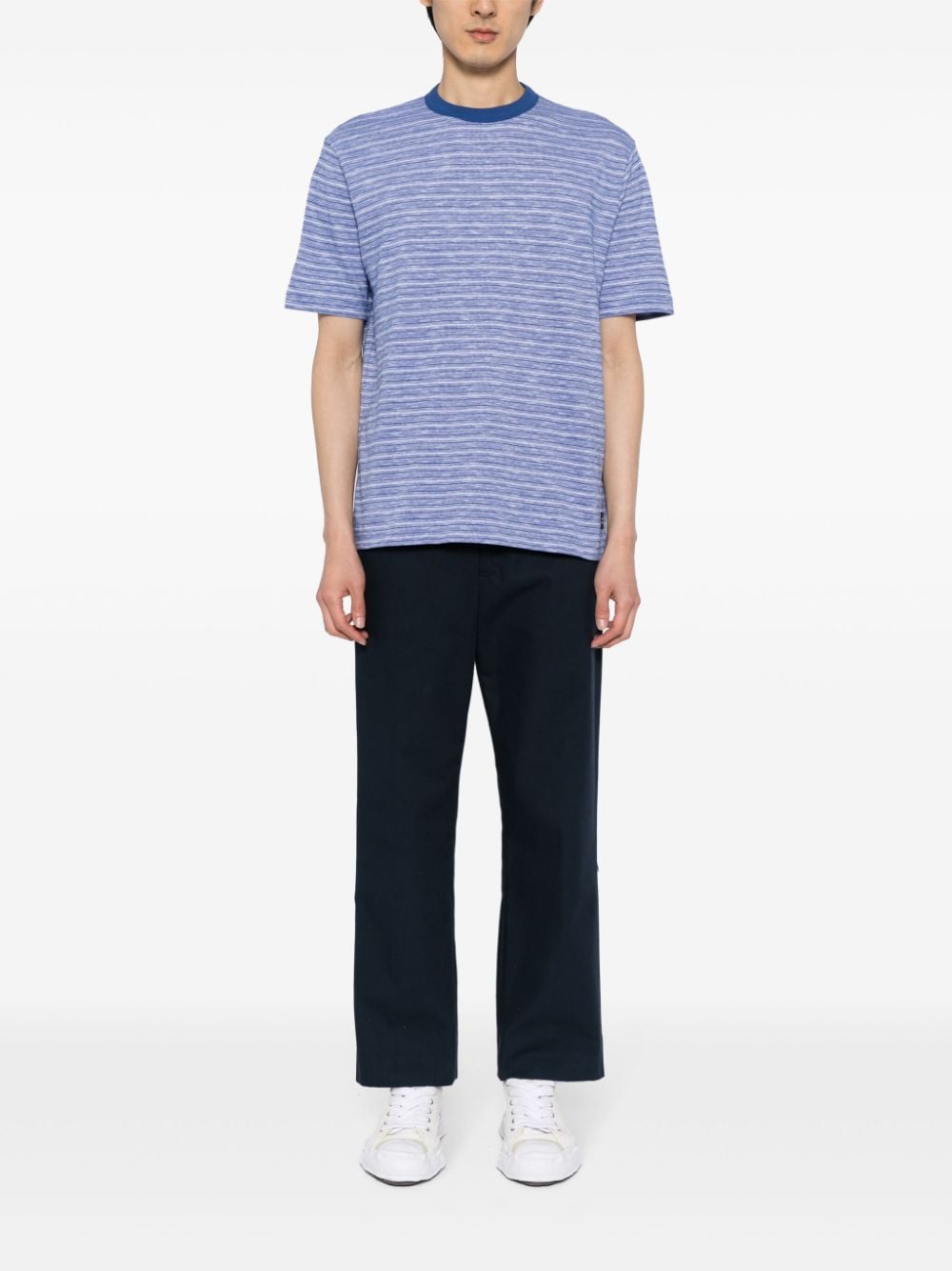 PS Paul Smith striped cotton T-shirt - Blauw