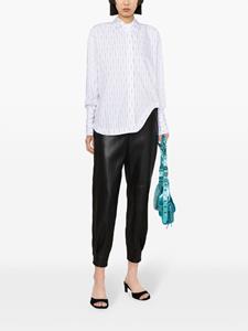 The Attico Eliza blouse met logoprint - Wit