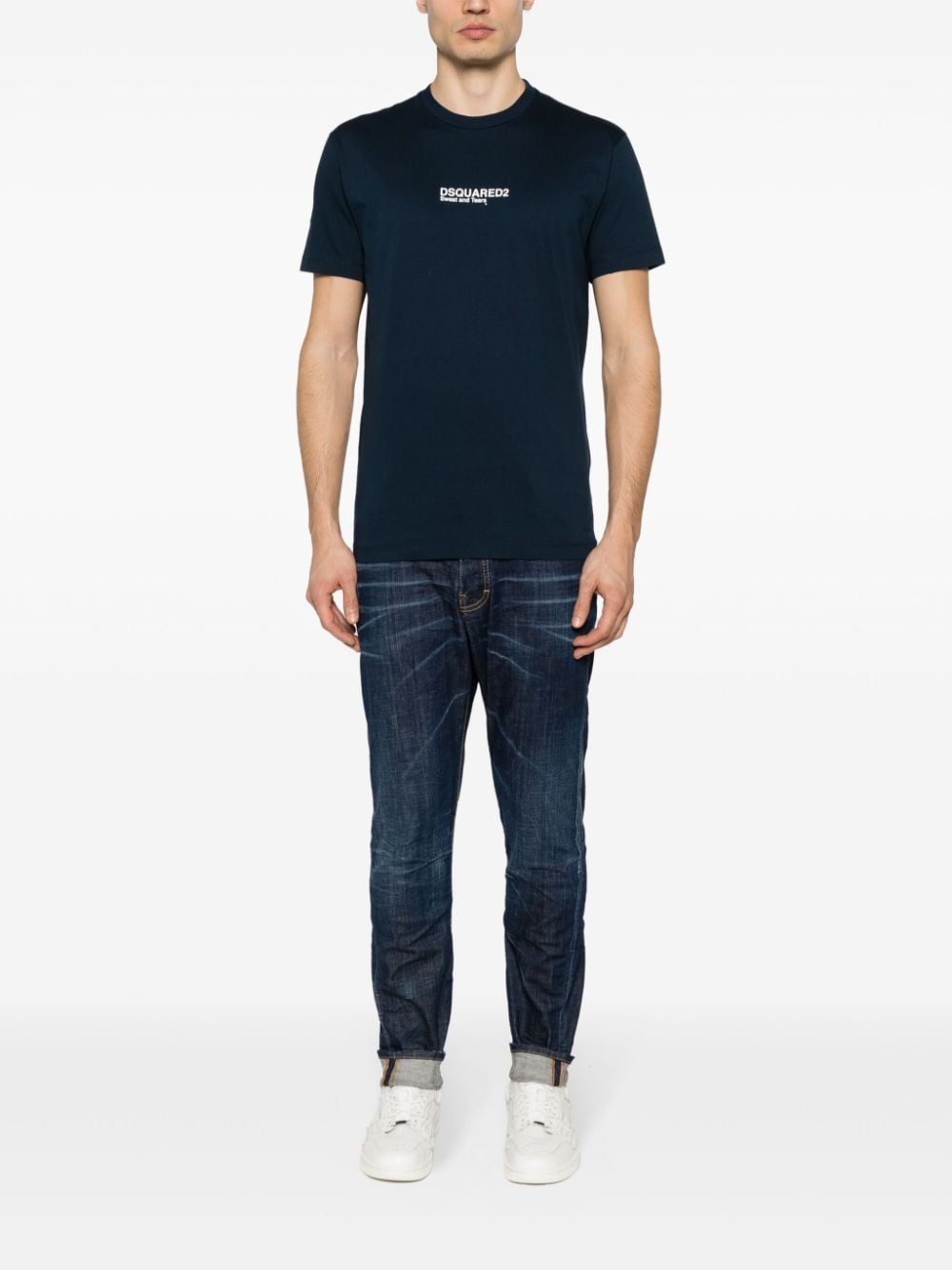Dsquared2 Cool Fit katoenen T-shirt - Blauw