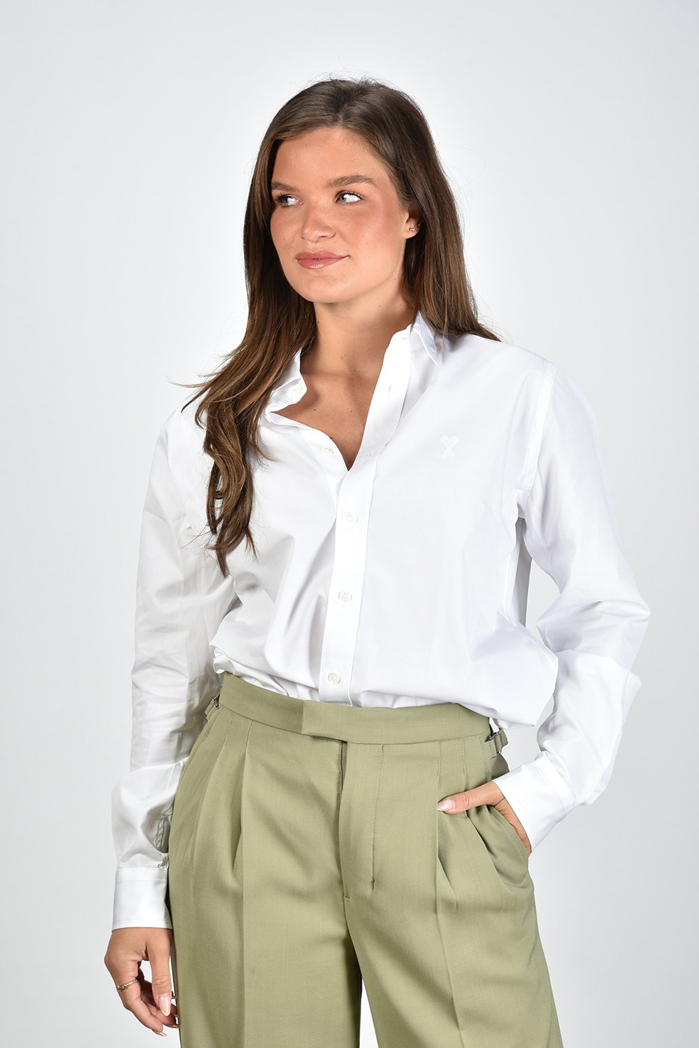 Ami Paris blouse ADC Classic USH161.CO0063 wit