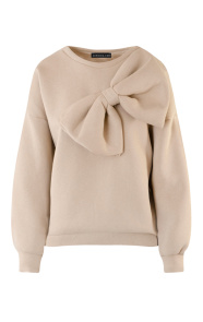 Jurkjes Oversized Bow Trui Noor Beige