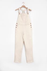 Sissy-Boy Witte Denim Tuinbroek Met Knopen