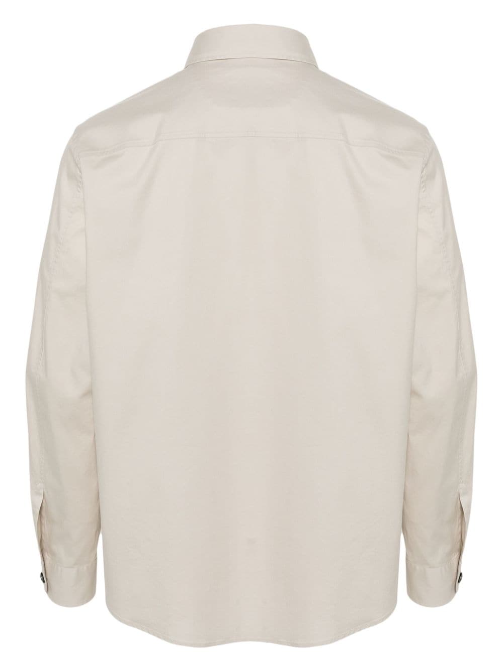 Zegna long-sleeve cotton shirt - Beige