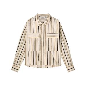 Summum 2s3054-12008 122 blouse stripe poplin ivory