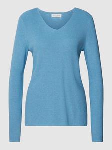 Christian Berg Woman Gebreide pullover met afgeronde V-hals