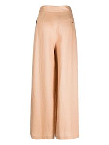 Armani Exchange High waist palazzo broek - Beige