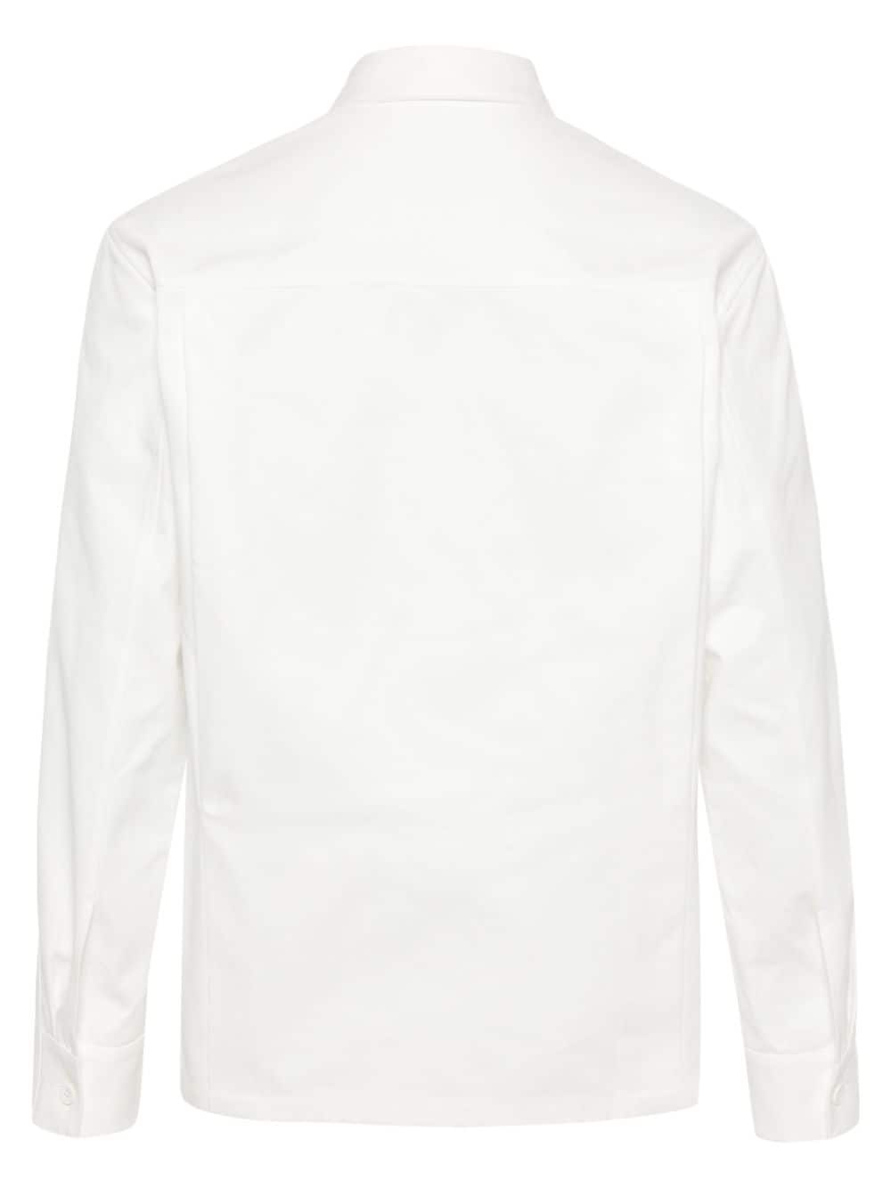 Jil Sander button-up cotton overshirt - Wit