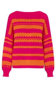 The Musthaves Boho Knitted Sweater Fuchsia
