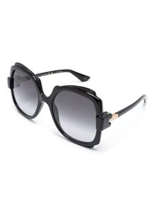 Gucci Eyewear Zonnebril met vierkant montuur - Zwart