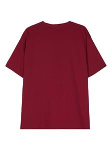 Gcds embroidered-logo cotton T-shirt - Rood