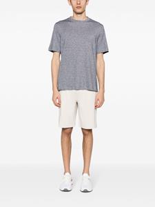 Brunello Cucinelli mélange-effect crew-neck T-shirt - Blauw