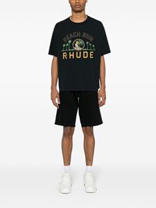 RHUDE Palmera cotton T-shirt - Zwart