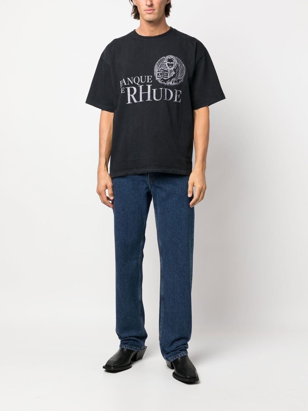 RHUDE T-shirt met print - Blauw