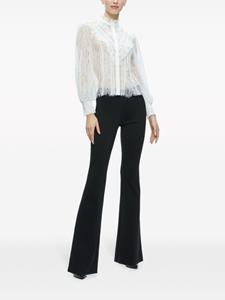 Alice + olivia Rheba mock-neck lace blouse - Wit