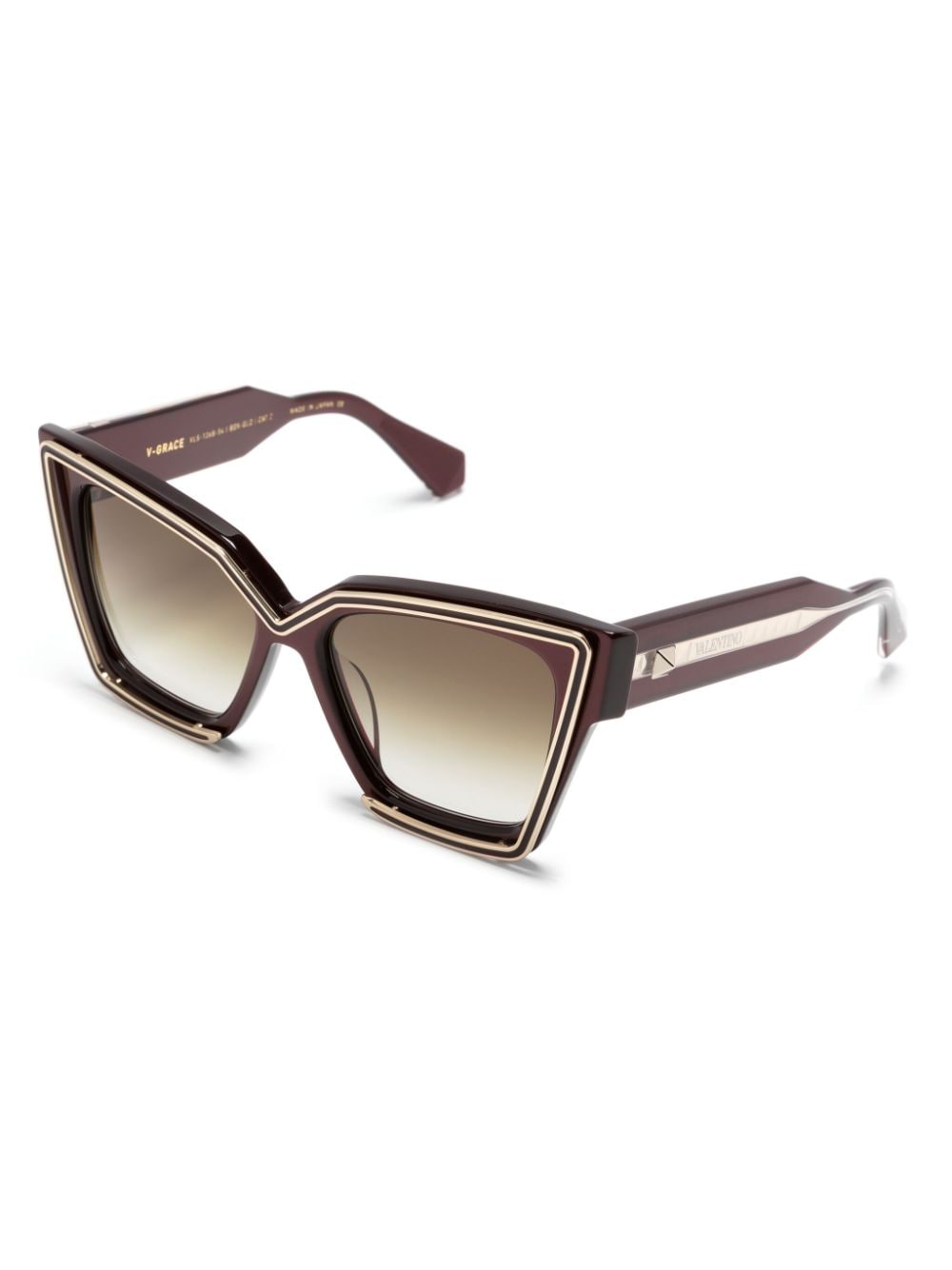 Valentino Eyewear V-Grace zonnebril met vlindermontuur - Rood