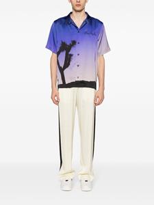 BLUE SKY INN palm tree-print ombré shirt - Paars