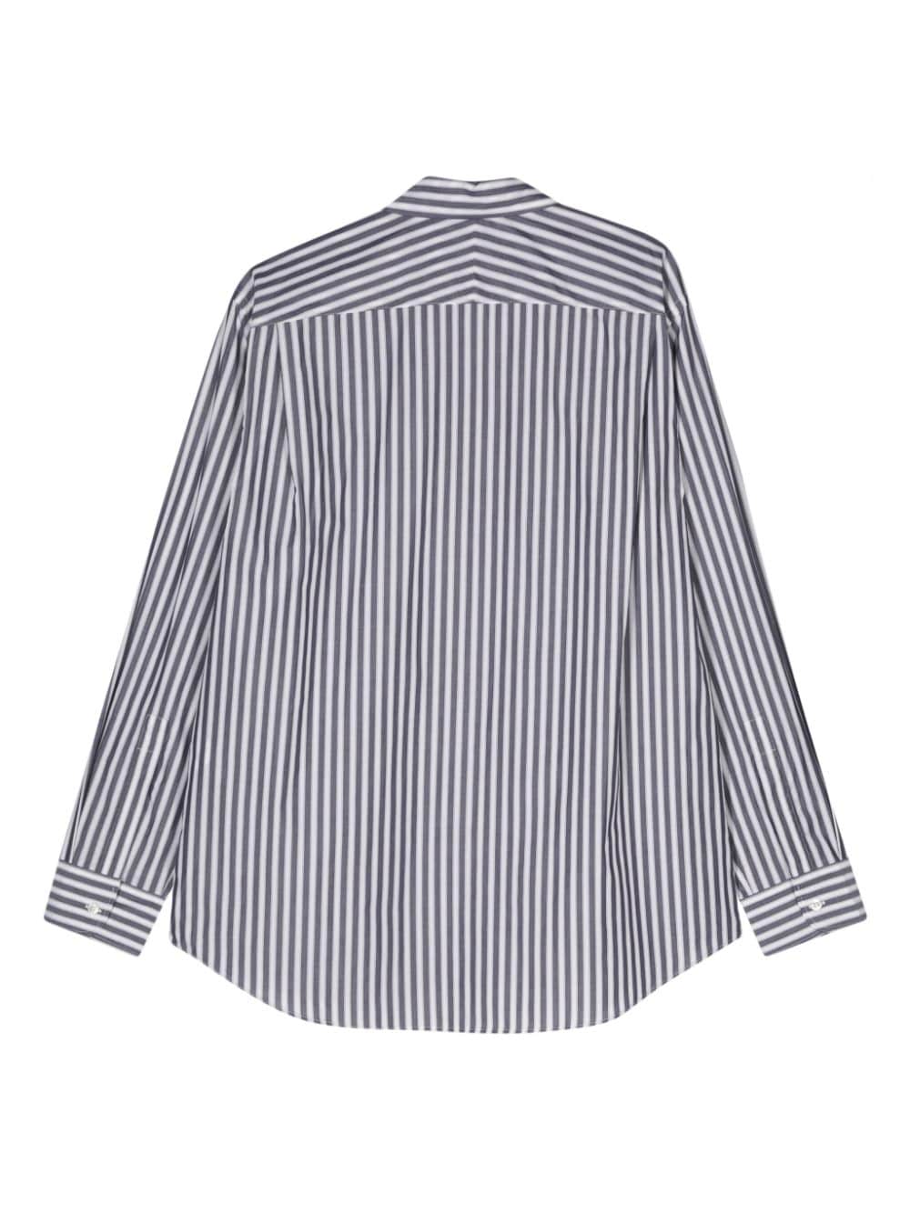 Studio Nicholson striped cotton shirt - Blauw